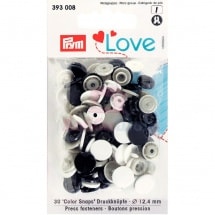 Кнопки Color Snaps пластик 30 шт разноцветные Prym Love 393008