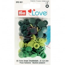 Кнопки Color Snaps пластик 30 шт разноцветные Prym Love 393001