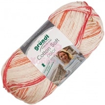 Пряжа для ручного вязания Gruendl Cotton Soft Color 100 гp цвет 06
