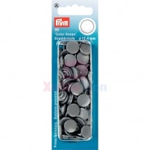 Кнопки Color Snaps пластик 30 шт серый Prym 393145
