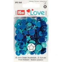 Кнопки Color Snaps "Звезда" пластик 30 шт разноцветные Prym Love 393060