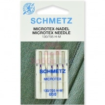 Набор игл для крепа и шелка SCHMETZ Microtex №60 (5 шт.)