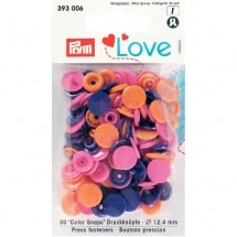 Кнопки Color Snaps пластик 30 шт разноцветные Prym Love 393006