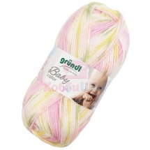 Пряжа для ручного вязания Gruendl Baby color 50 гр цвет 02
