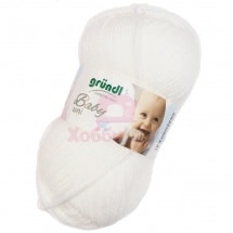 Пряжа для ручного вязания Gruendl Baby uni 50 гр цвет 01