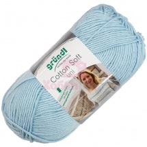 Пряжа для ручного вязания Gruendl Cotton Soft Uni 100 гp цвет 01