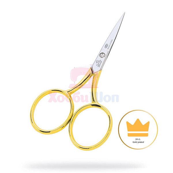 Ножницы вышивальные с золотыми ручками ORO Premax 9 см V11130312D 