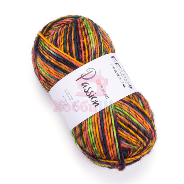 Пряжа для ручного вязания YarnArt Passion 100 гр цвет 1249