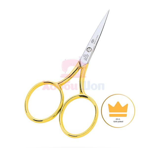 Ножницы вышивальные с золотыми ручками ORO Premax 10 см V11130400D 