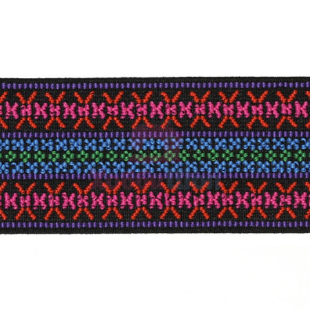 Эластичная лента Розовый узор Color 50 мм × 1 м Prym 957451