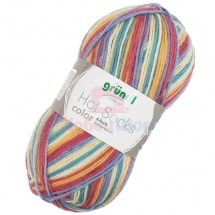 Пряжа для ручного вязания Gruendl Hot socks color 50 гр цвет 410