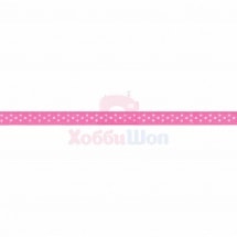 Атласная лента в горошек ярко-розовый/белый 6 мм × 4 м Prym 983501