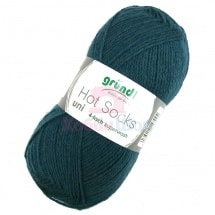 Пряжа для ручного вязания Gruendl Hot Socks Uni 50 гр цвет 44
