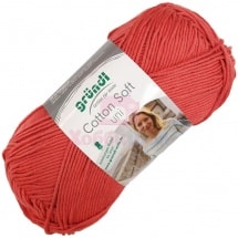 Пряжа для ручного вязания Gruendl Cotton Soft Uni 100 гp цвет 10