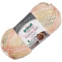 Пряжа для ручного вязания Gruendl Cotton Soft Color 100 гp цвет 05