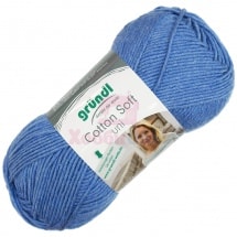 Пряжа для ручного вязания Gruendl Cotton Soft Uni 100 гp цвет 04