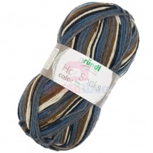 Пряжа для ручного вязания Gruendl Hot socks color 50 гр цвет 419