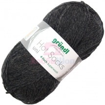 Пряжа для ручного вязания Gruendl Hot Socks Uni 50 гр цвет 05