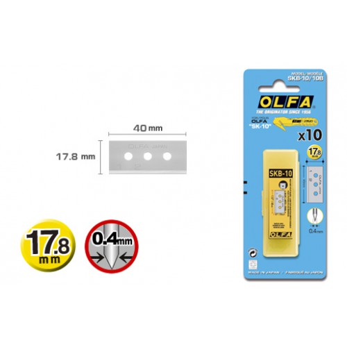 Сменные лезвия OLFA SKB-10/10B для CS-10 17.8мм, 10шт