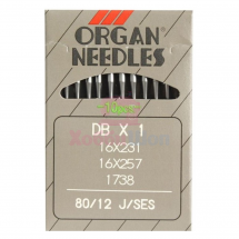 Промышленные иглы для трикотажа ORGAN DBx1 J/SES №80 (10 шт.)