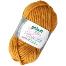 Пряжа для ручного вязания Gruendl Filzwolle Uni 50 гр цвет 55