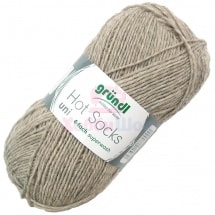 Пряжа для ручного вязания Gruendl Hot Socks Uni 50 гр цвет 25