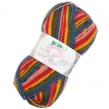 Пряжа для ручного вязания Gruendl Hot socks color 50 гр цвет 417