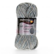 Пряжа для ручного вязания Schachenmayr Soft Linen Mix Color 50 гр цвет 00085