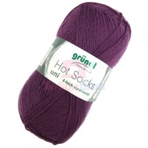 Пряжа для ручного вязания Gruendl Hot Socks Uni 50 гр цвет 55