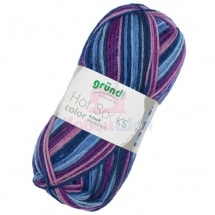 Пряжа для ручного вязания Gruendl Hot socks color 50 гр цвет 406