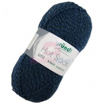 Пряжа для ручного вязания Gruendl Hot Socks Uni 50 гр цвет 23