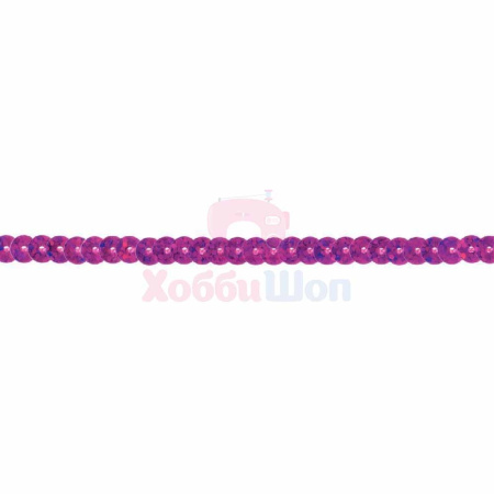 Тесьма с пайетками перламутровая розовый 6 мм × 3 м Prym 916673