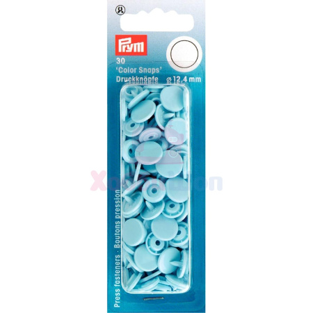Кнопки Color Snaps пластик 30 шт голубой Prym 393120