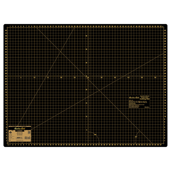 Коврик раскройный двухсторонний А2 60*45 см Hemline Gold 4091.HG