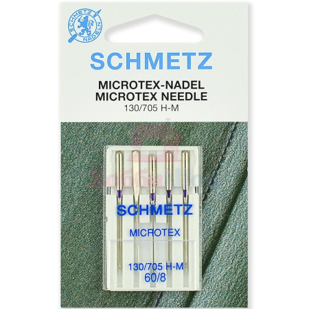 Набор игл для крепа и шелка SCHMETZ Microtex №60 (5 шт.) в интернет-магазине Hobbyshop.by по разумной цене