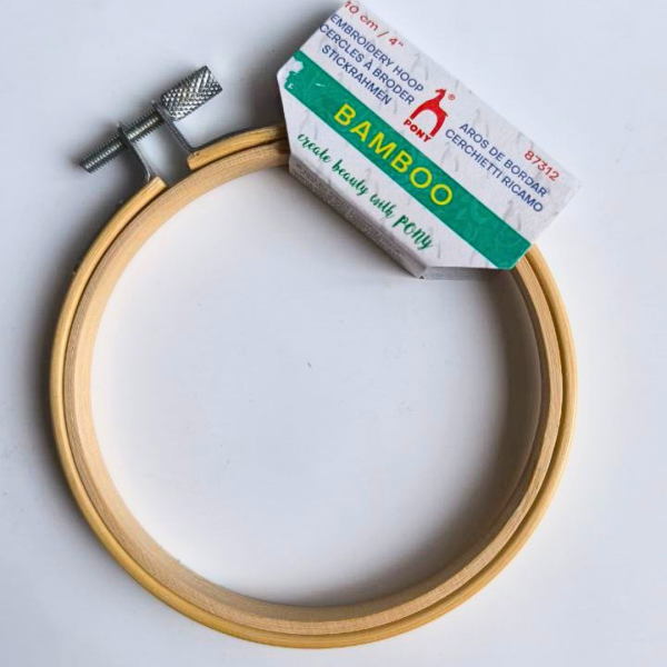 Пяльцы для вышивания из бамбука 10 см Pony 87312