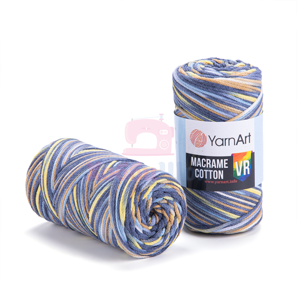 Пряжа для ручного вязания YarnArt Macrame Cotton VR 250 гр цвет 915