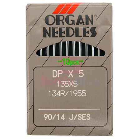 Промышленные иглы для трикотажа ORGAN DPx5 J/SES №90 (10 шт.)