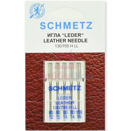 Набор игл кожа SCHMETZ LEDER LEATHER CUIR №80-100 (5 шт.) в интернет-магазине Hobbyshop.by по разумной цене