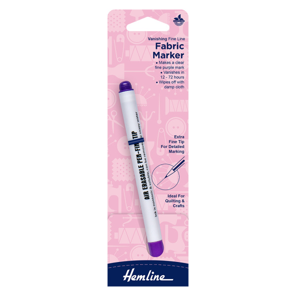Маркер для ткани исчезающий, тонкий Hemline H296.F