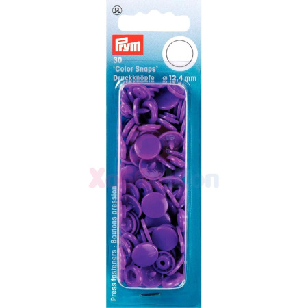 Кнопки Color Snaps пластик 30 шт лиловый Prym 393141