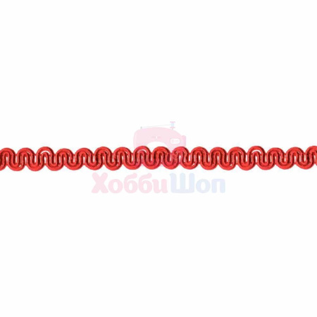 Декоративная тесьма позумент красный 8 мм × 1,5 м Prym 916523