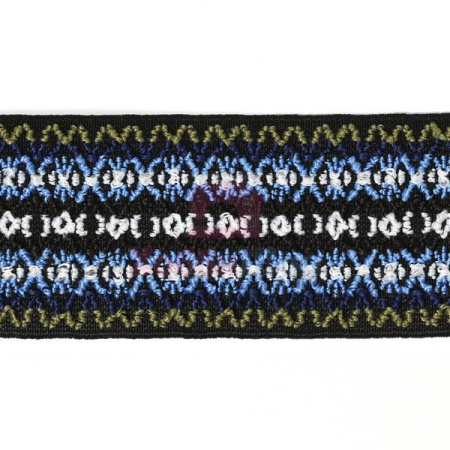 Эластичная лента Синий узор Color 50 мм × 1 м Prym 957450