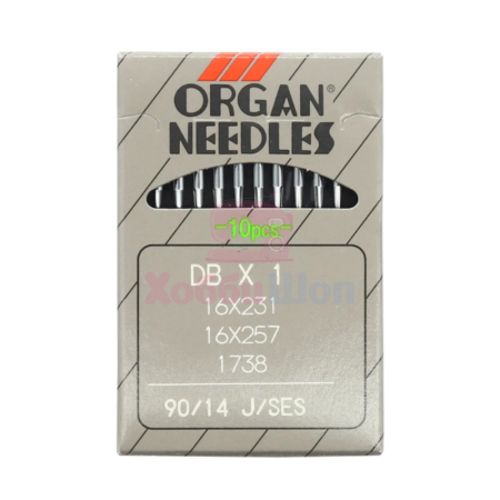 Промышленные иглы для трикотажа ORGAN DBx1 J/SES №90 (10 шт.)