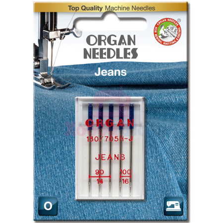 Набор игл джинс ORGAN JEANS №90-100 (5 шт.) в интернет-магазине Hobbyshop.by по разумной цене