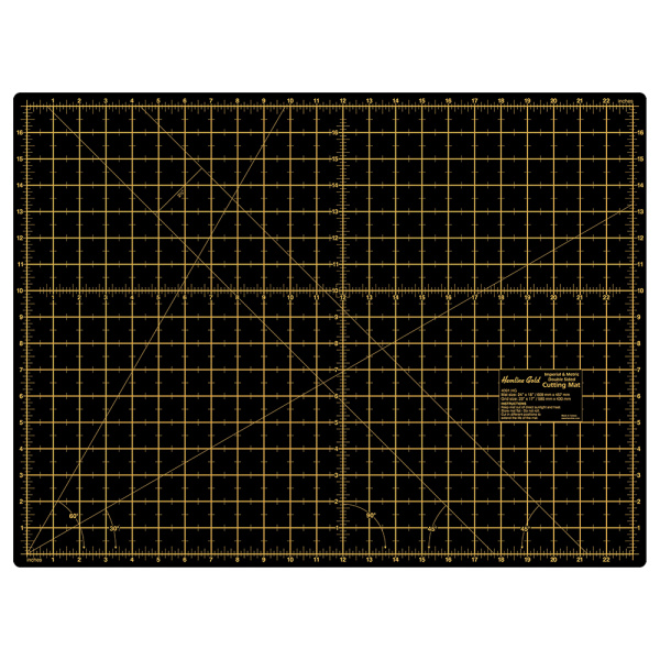 Коврик раскройный двухсторонний А2 60*45 см Hemline Gold 4091.HG