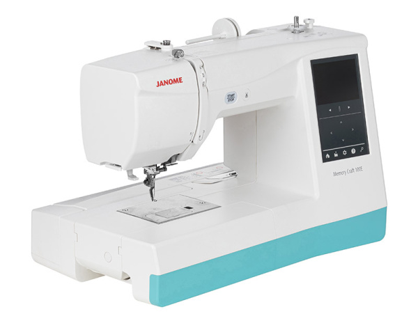 Вышивальная машина Janome Memory Craft 100E Turquoise Blue в интернет-магазине Hobbyshop.by по разумной цене