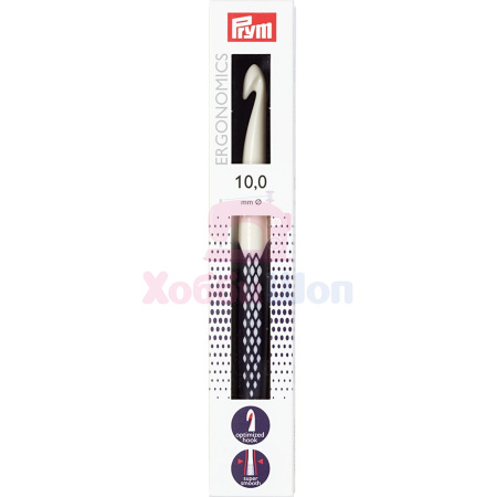 Крючок для вязания Ergonomics полимер 10 мм x 18 см Prym 218492