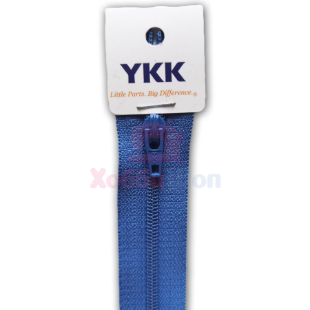 Молния 20 см спиральная неразъемная YKK темная джинса 837