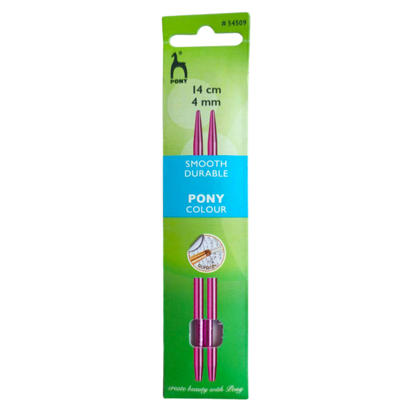 Спицы съёмные COLOUR 4 мм x 14 см 2 шт Pony 54509